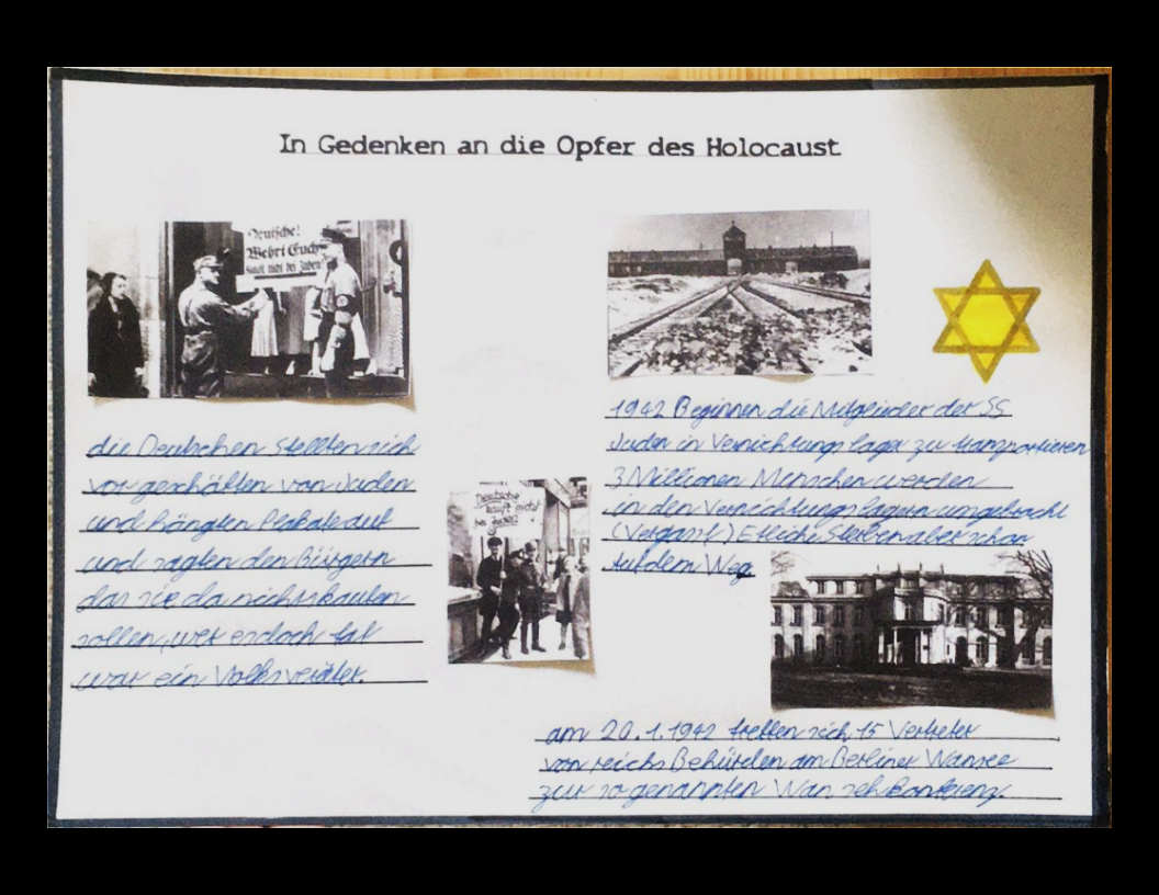 In Gedenken an die Opfer des Holocaust (Felix)